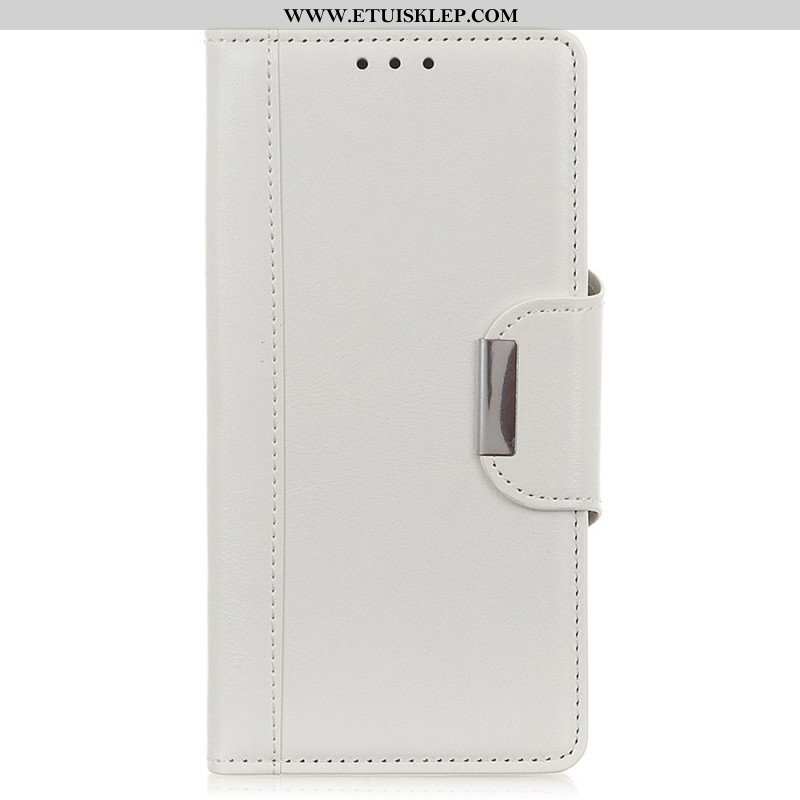 Etui Folio do Google Pixel 7A Eleganckie Zapięcie Ze Sztucznej Skóry